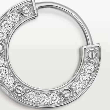 Pavé Single Hoop Earring-Earrings-Blizzm