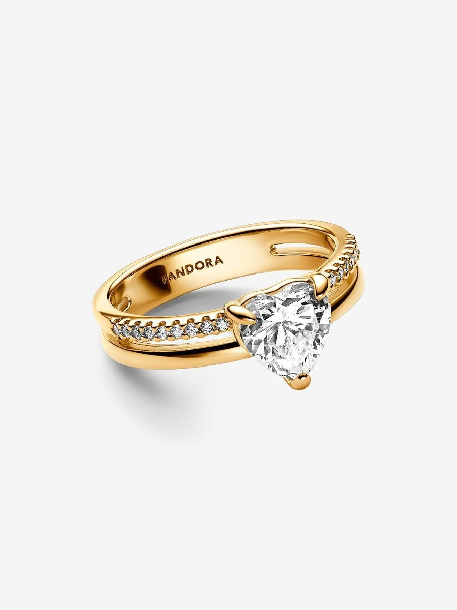 Princess Bold Heart Ring-Rings-Blizzm