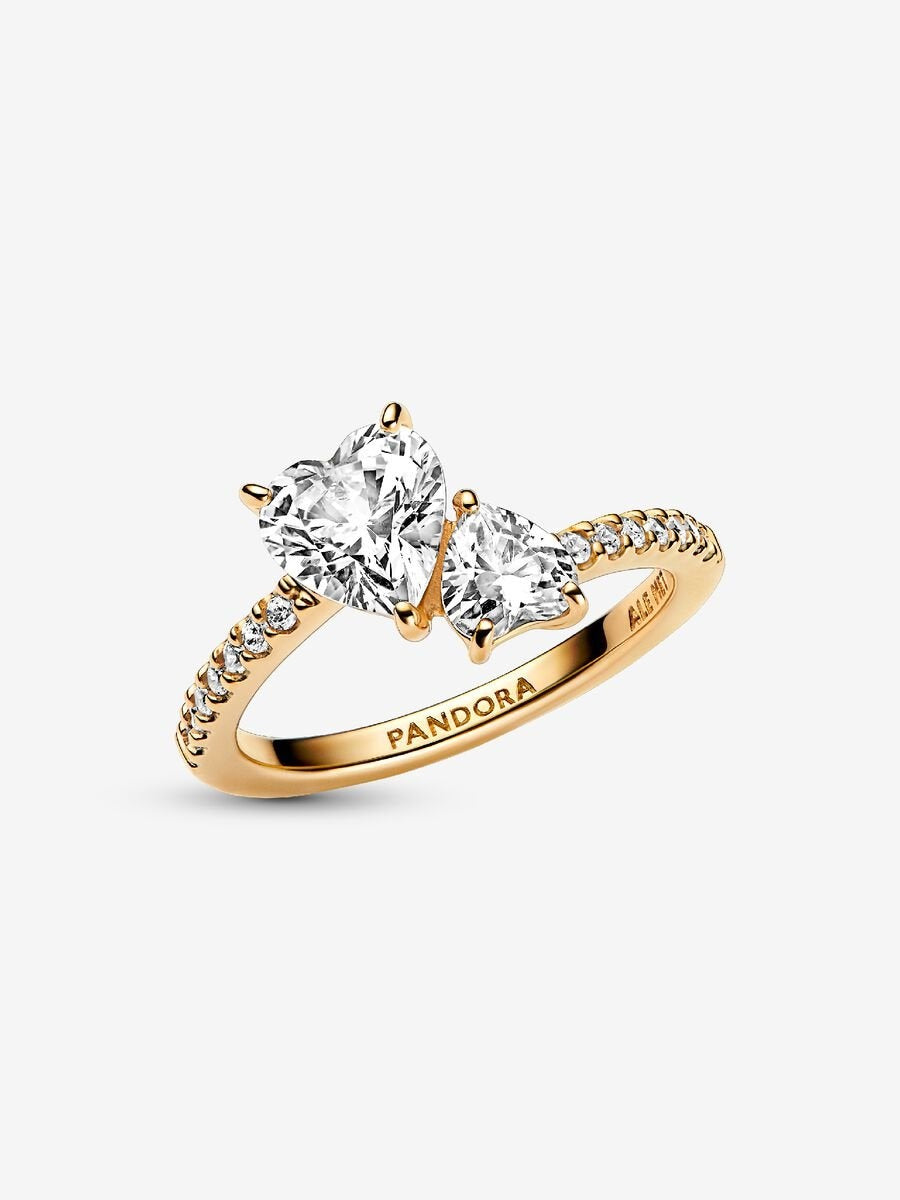 Princess Golden Heart Ring-Rings-Blizzm