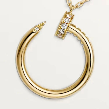Sleek Nail Necklace-Necklaces-Blizzm