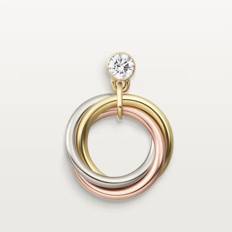 Triple Harmony Sparkle Earrings