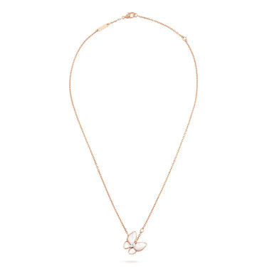 Two Butterfly Necklace-Necklaces-Blizzm