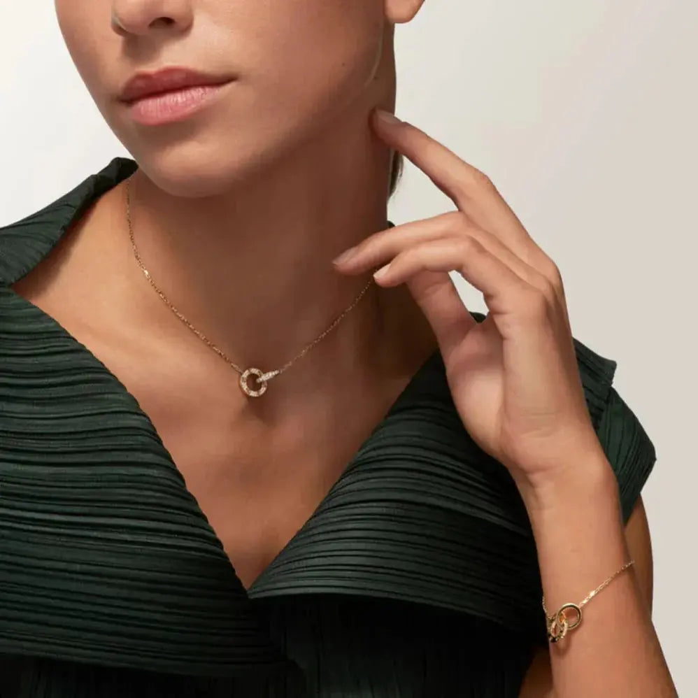 Amour Intertwined Necklace - Crystal
