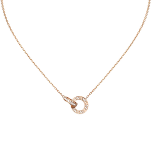 Amour Intertwined Necklace - Crystal