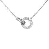 Amour Intertwined Necklace - Crystal