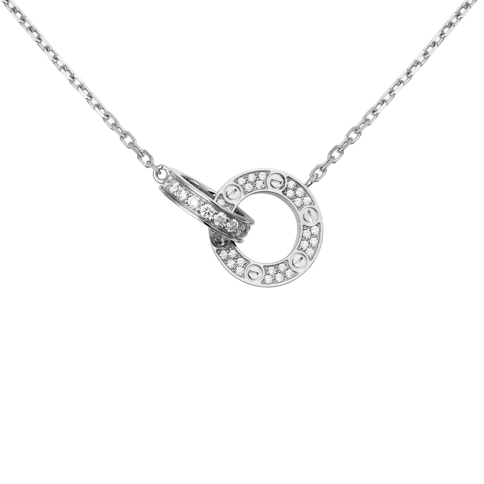 Amour Intertwined Necklace - Crystal