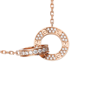 Amour Intertwined Necklace - Crystal
