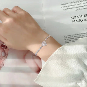 Levandor Sterling Silver Moissanite Bracelet