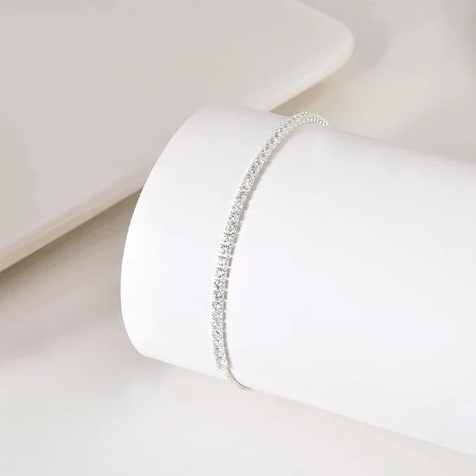 Silbertale Sterling Silver Zirconia Bracelet