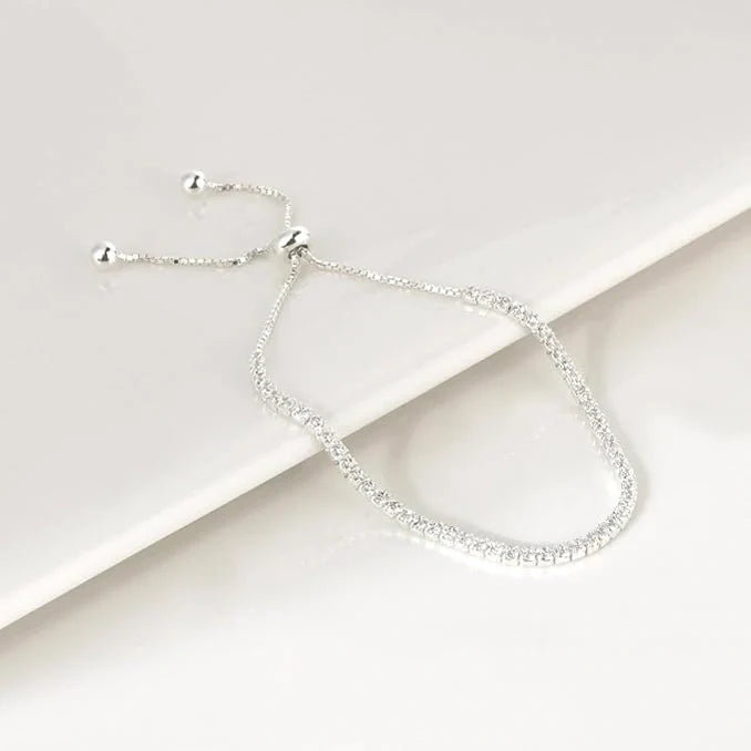 Silbertale Sterling Silver Zirconia Bracelet