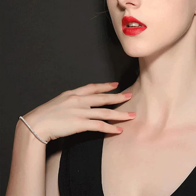 Silbertale Sterling Silver Zirconia Bracelet