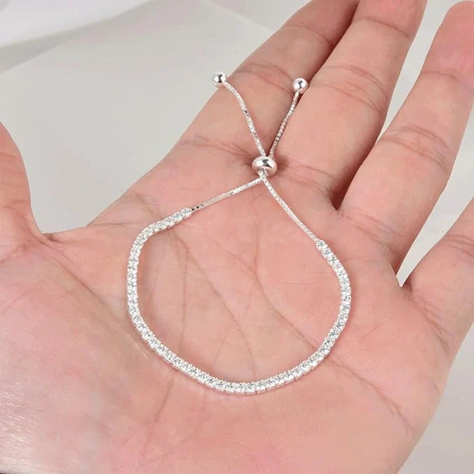 Silbertale Sterling Silver Zirconia Bracelet