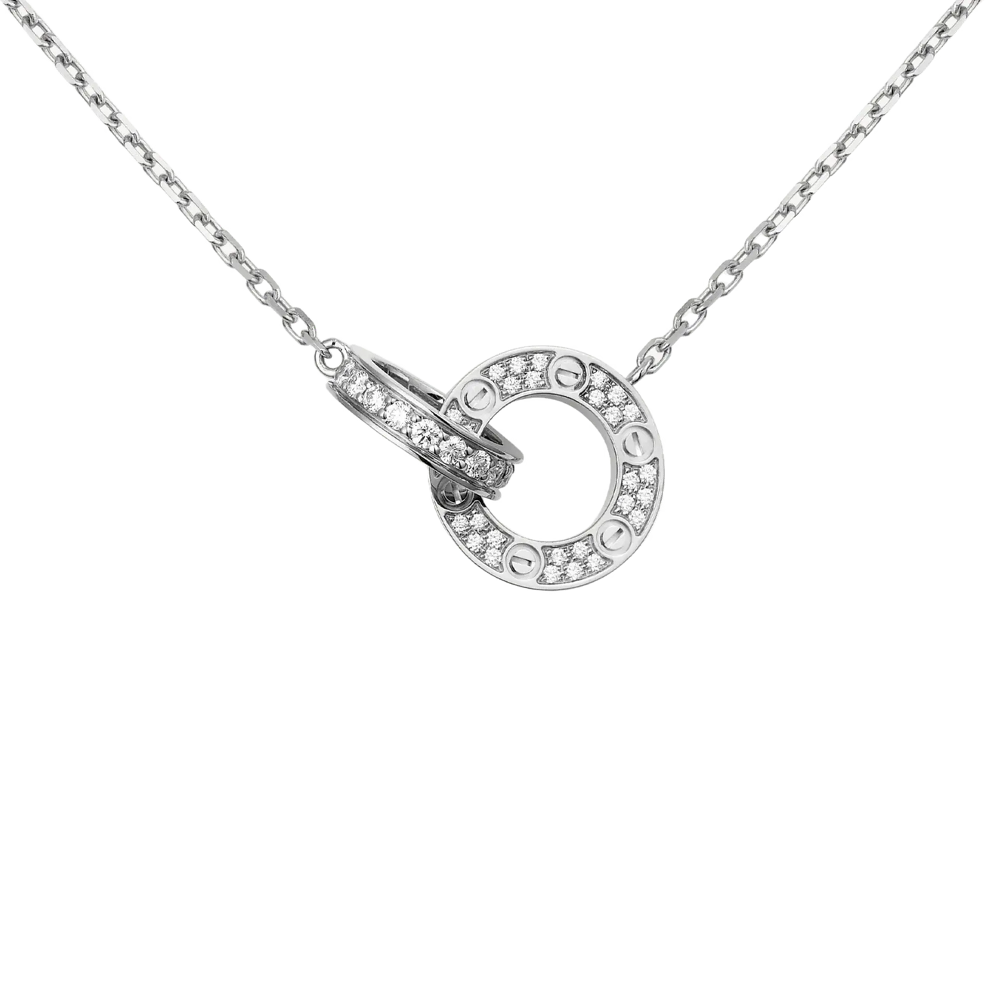 Amour Intertwined Necklace - Crystal-Necklaces-Blizzm