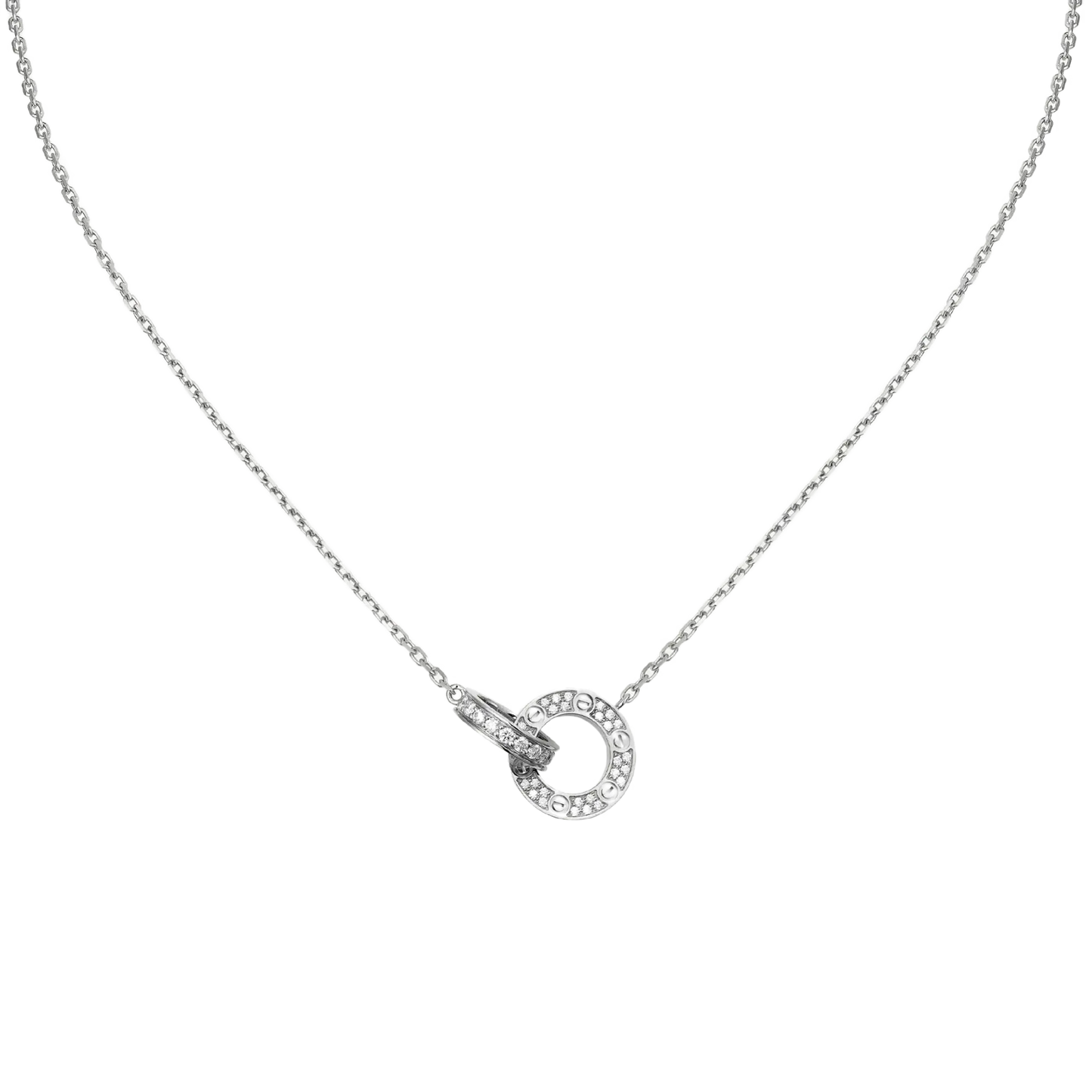 Amour Intertwined Necklace - Crystal-Necklaces-Blizzm