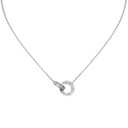 Amour Intertwined Necklace - Crystal-Necklaces-Blizzm