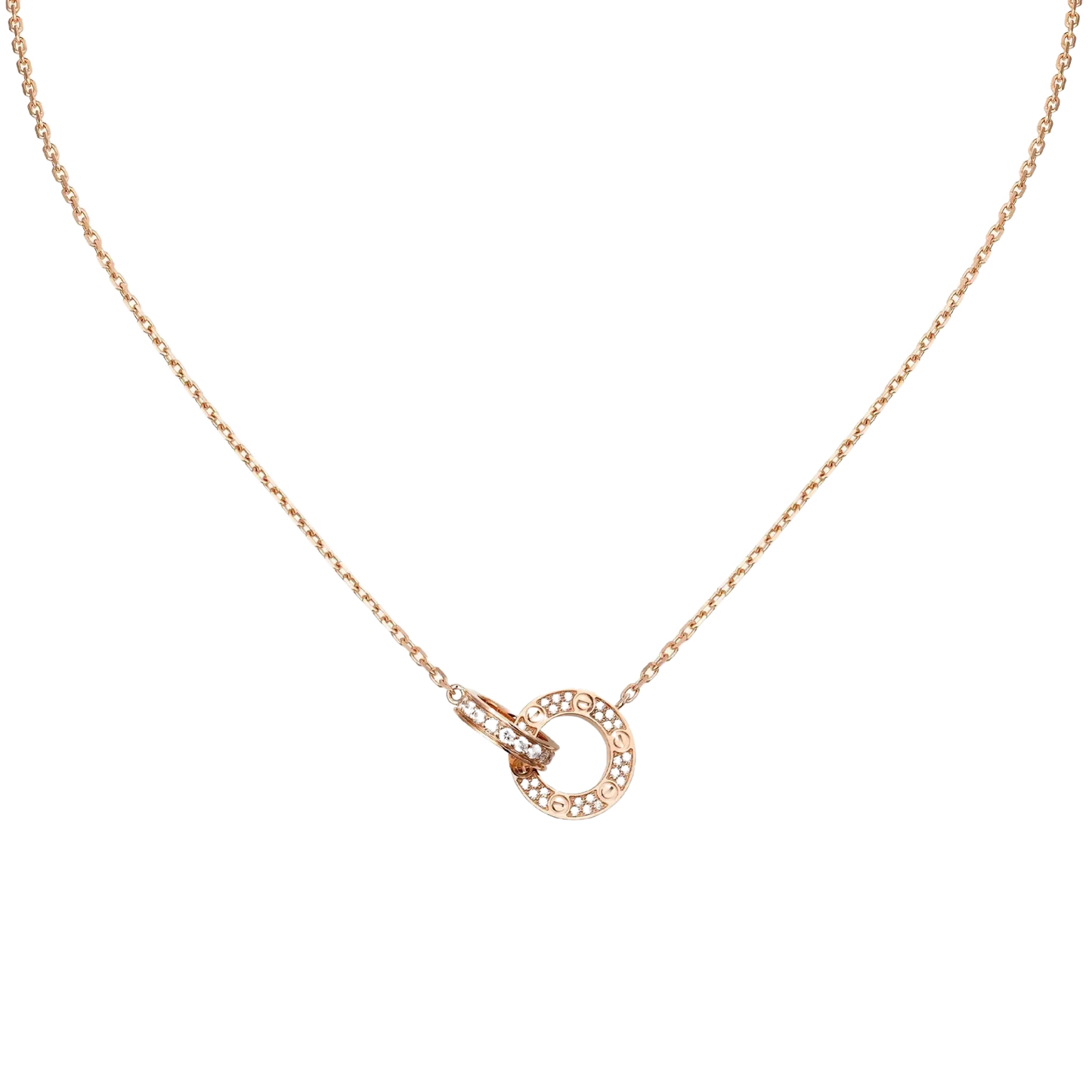 Amour Intertwined Necklace - Crystal-Necklaces-Blizzm