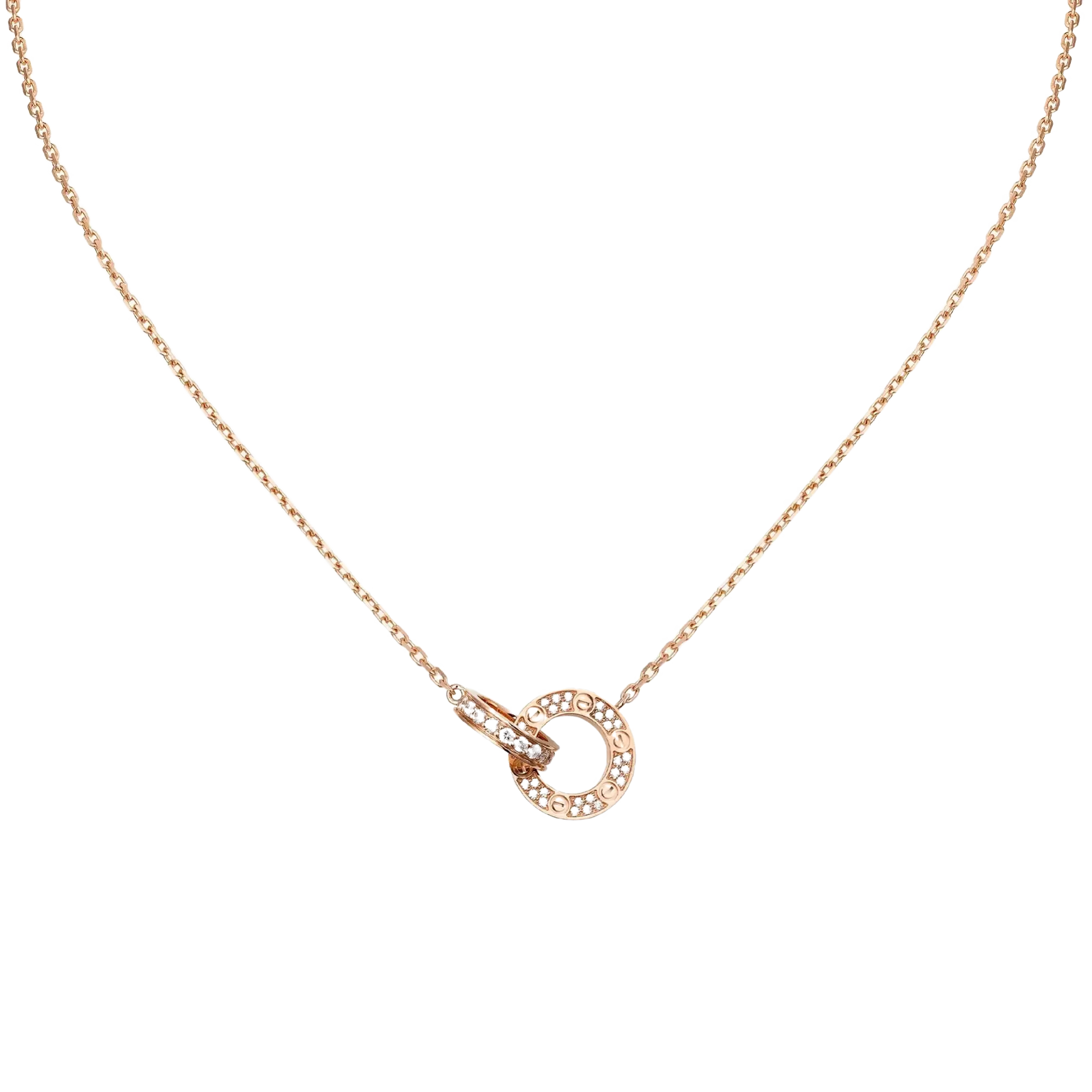 Amour Intertwined Necklace - Crystal-Necklaces-Blizzm