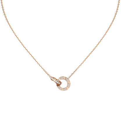 Amour Intertwined Necklace - Crystal-Necklaces-Blizzm