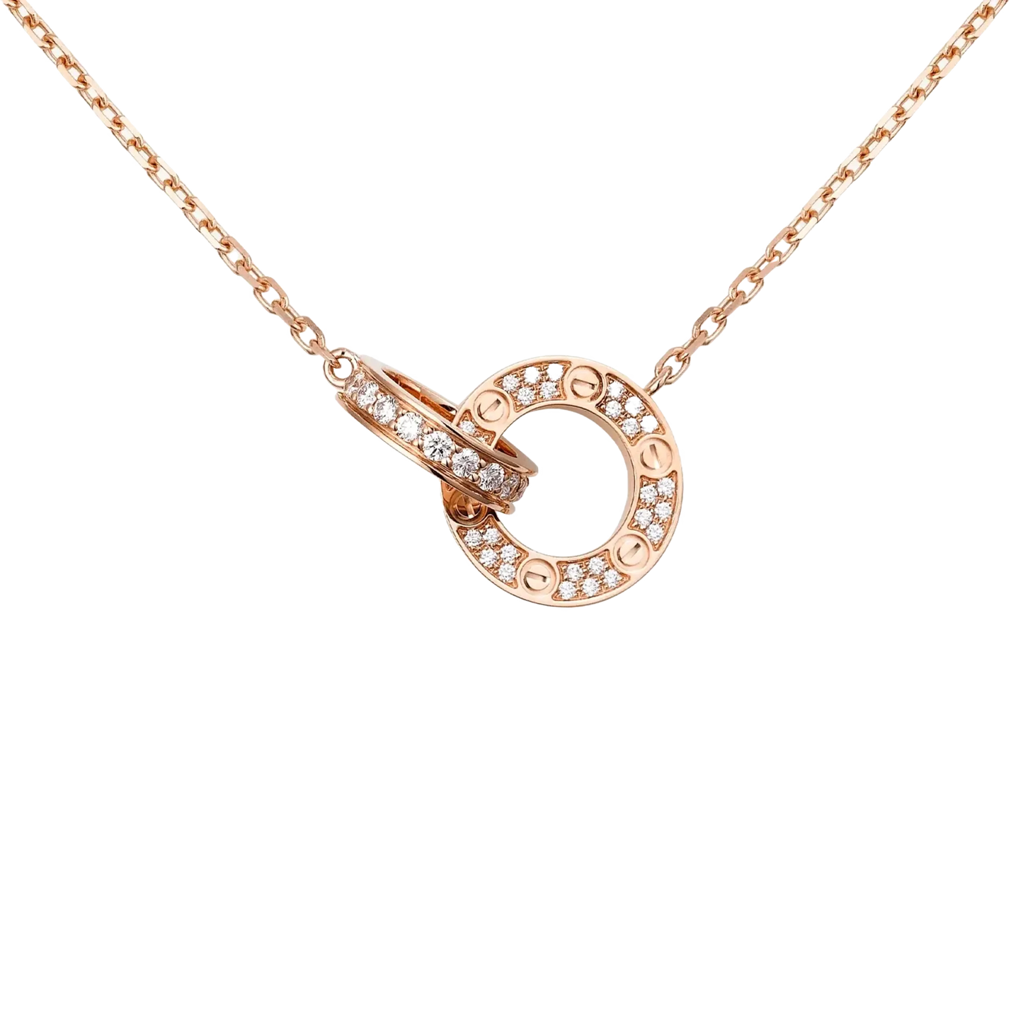 Amour Intertwined Necklace - Crystal-Necklaces-Blizzm