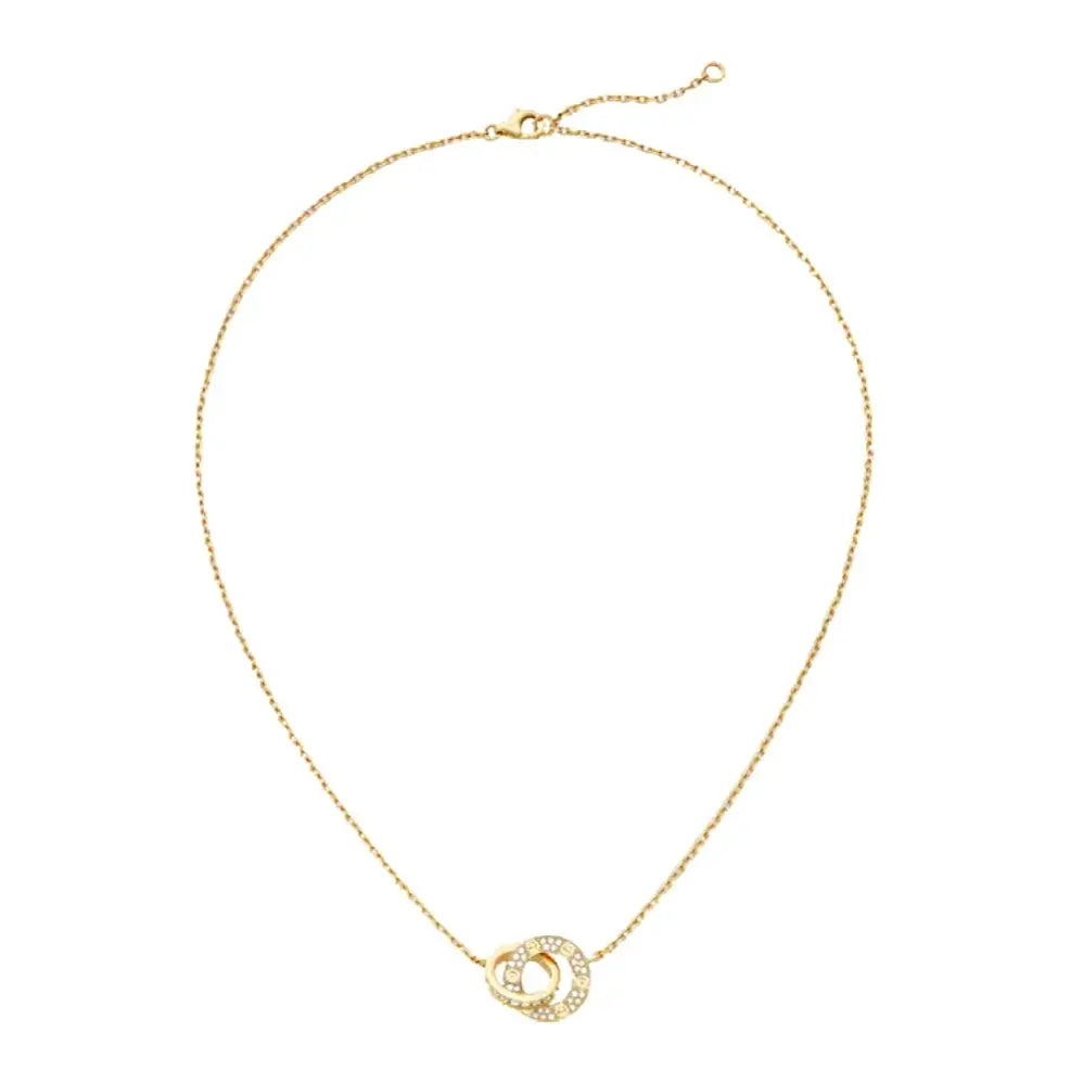Amour Intertwined Necklace - Crystal-Necklaces-Blizzm