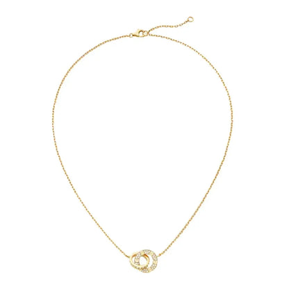 Amour Intertwined Necklace - Crystal-Necklaces-Blizzm