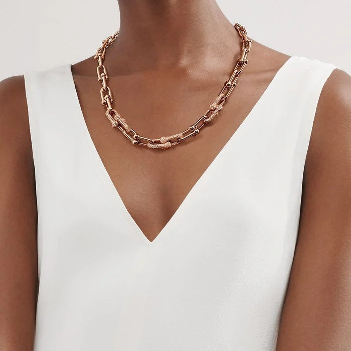 Aria Link Chain Necklace-Necklaces-Blizzm