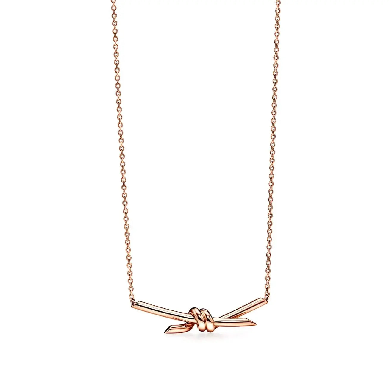 Aura Gilded Knot Necklace-Necklaces-Blizzm