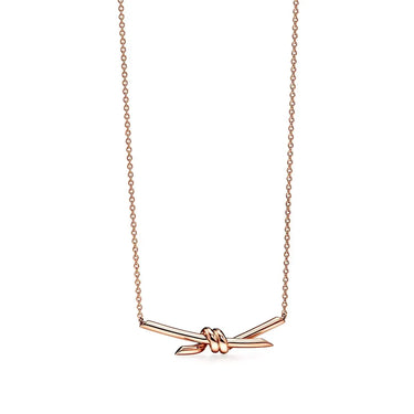 Aura Gilded Knot Necklace-Necklaces-Blizzm