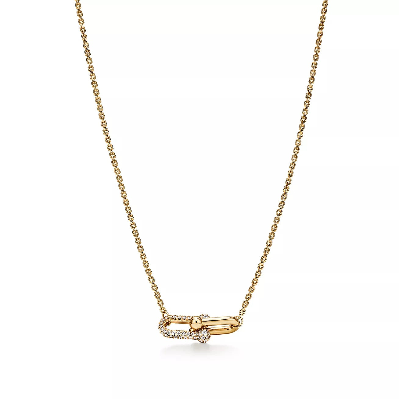 Auriel Double Link Pendant-Necklaces-Blizzm
