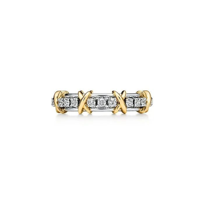 Aurora Narrow Crystal Ring-Rings-Blizzm