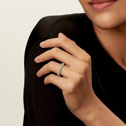Aurora Narrow Crystal Ring-Rings-Blizzm