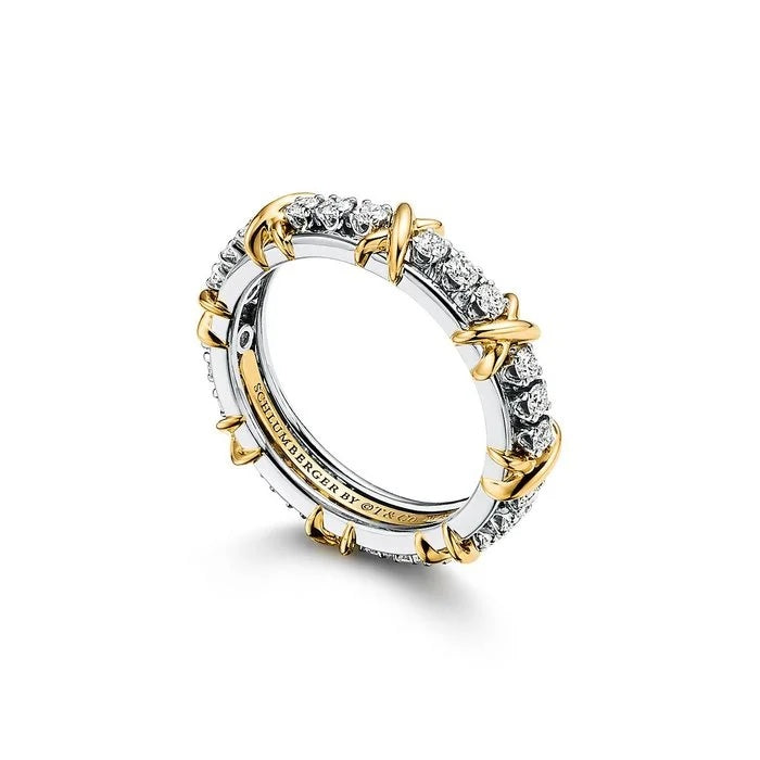 Aurora Narrow Crystal Ring-Rings-Blizzm