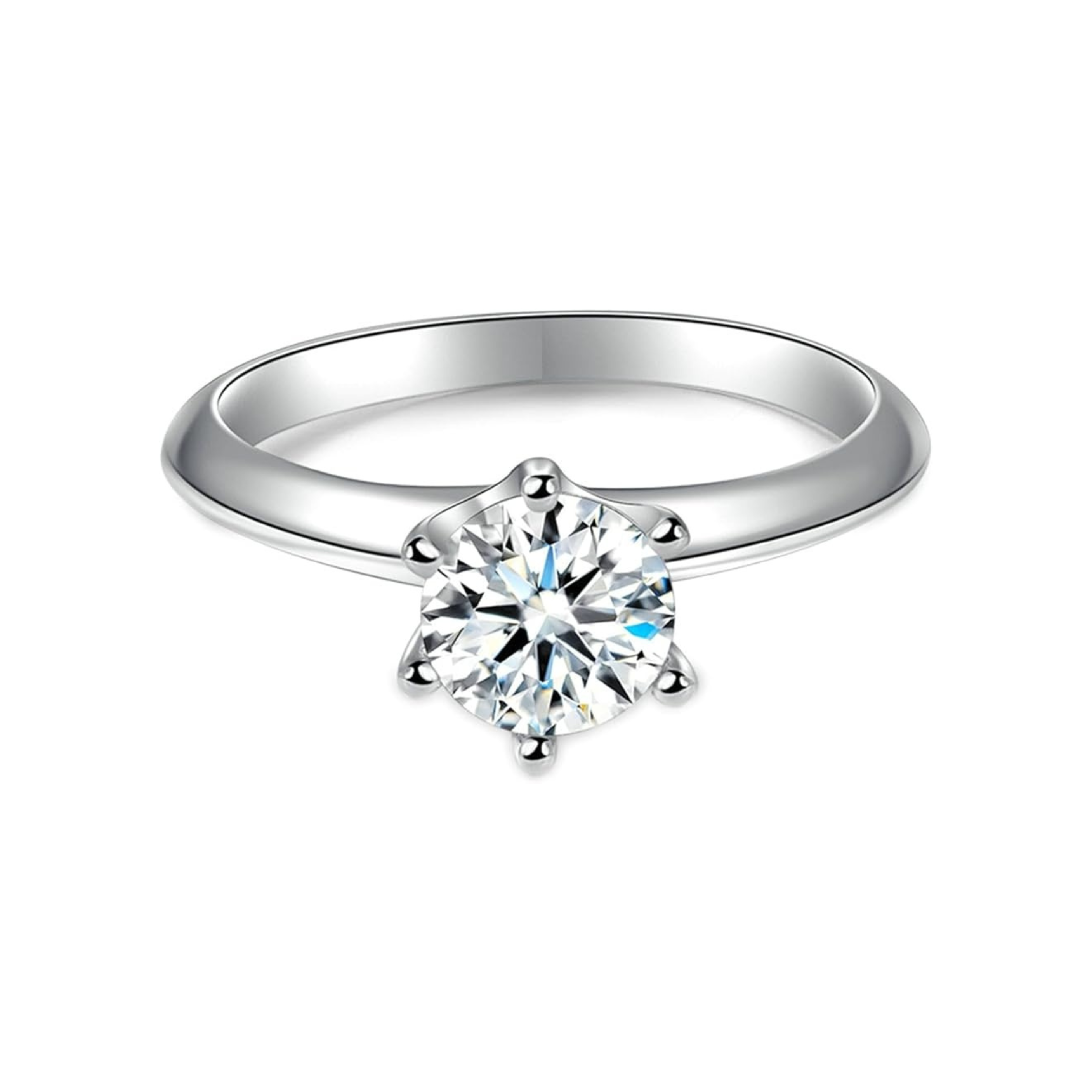 Aurora Crown Moissanite Diamond Ring