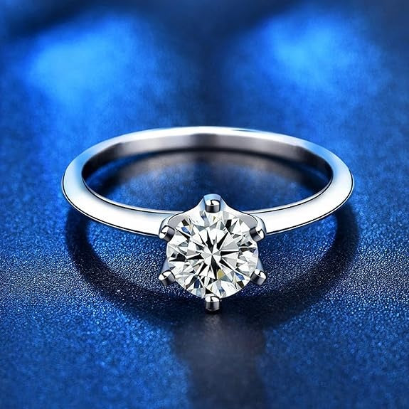 Aurora Crown Moissanite Diamond Ring