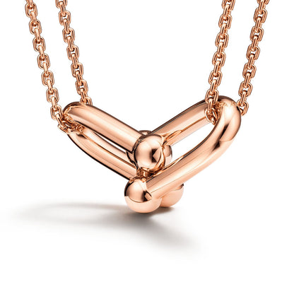 Bondi Double Link Pendant-Necklaces-Blizzm