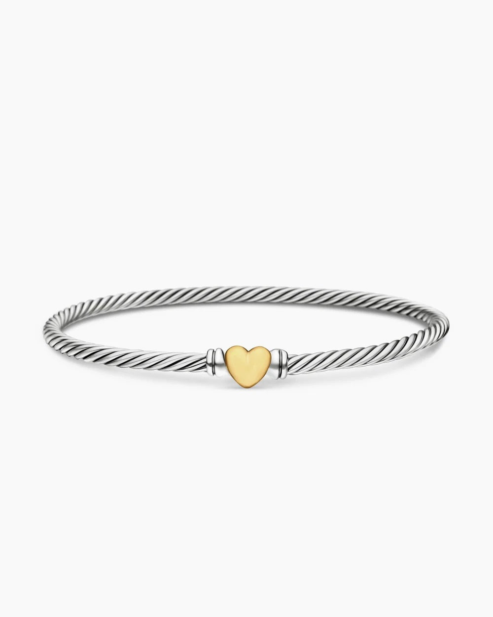 Cable Heart Station Bracelet-Bracelets-Blizzm
