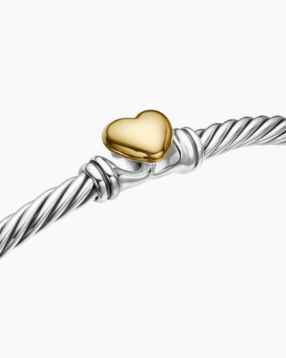 Cable Heart Station Bracelet-Bracelets-Blizzm