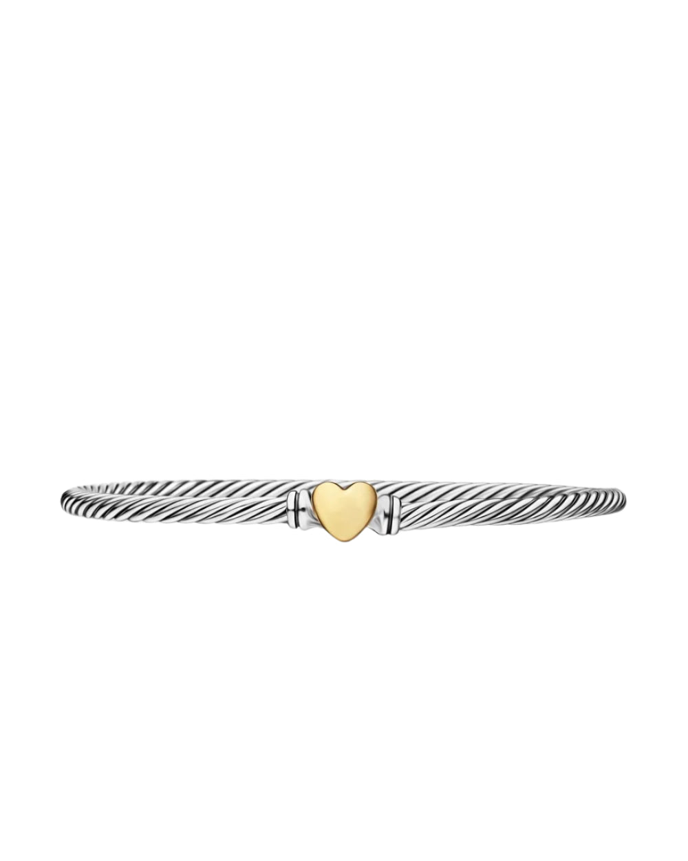 Cable Heart Station Bracelet-Bracelets-Blizzm