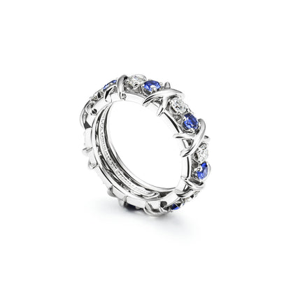 Celestia Sapphire Ring-Rings-Blizzm
