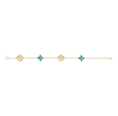 Color Muse Multi-Pattern Bracelet - White/Green-Bracelets-Blizzm