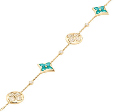 Color Muse Multi-Pattern Bracelet - White/Green-Bracelets-Blizzm