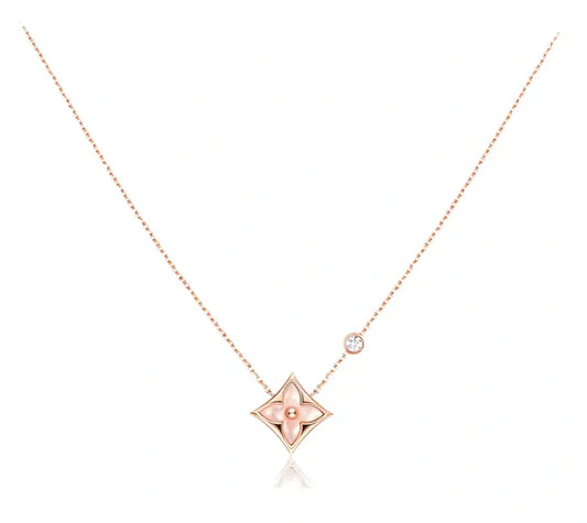 Color Muse Star Necklace - Pink-Necklaces-Blizzm
