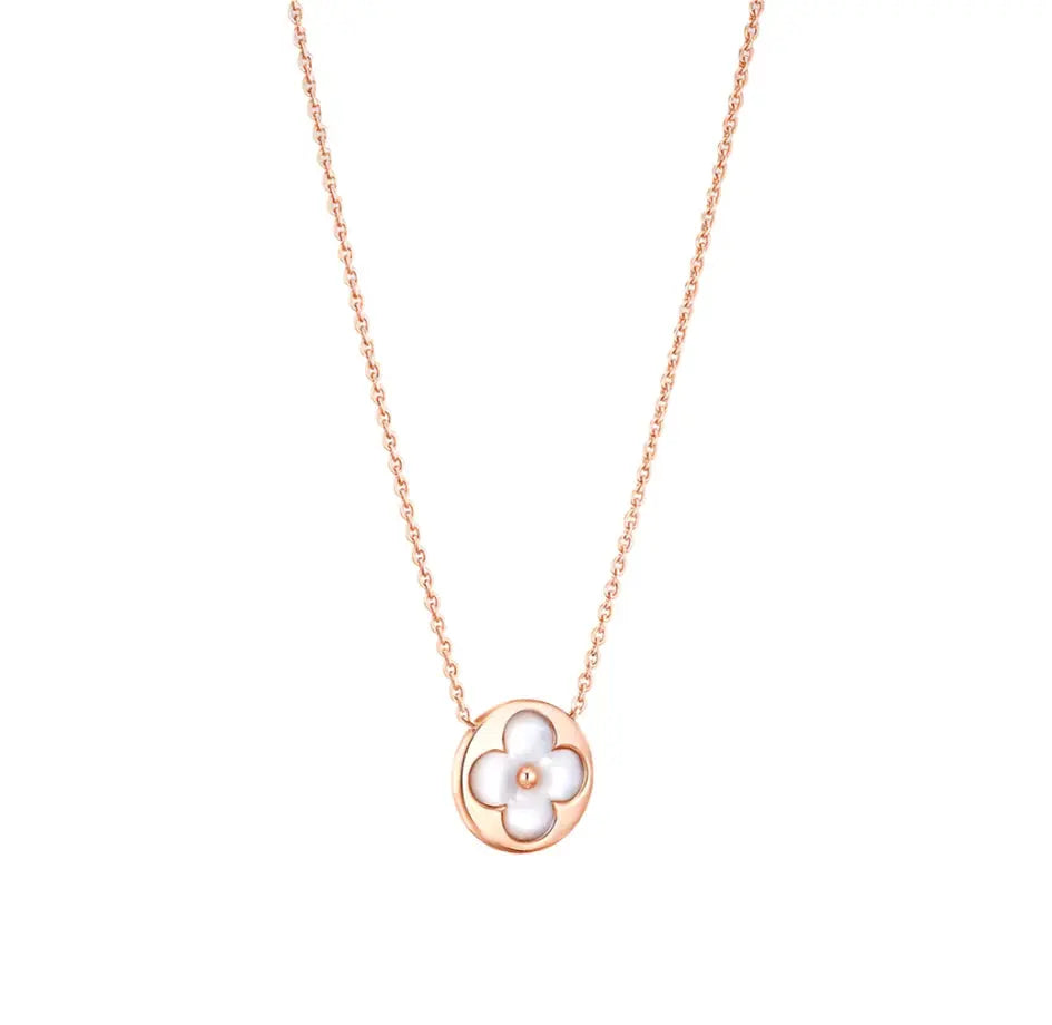 Color Muse Sun Necklace - White-Necklaces-Blizzm