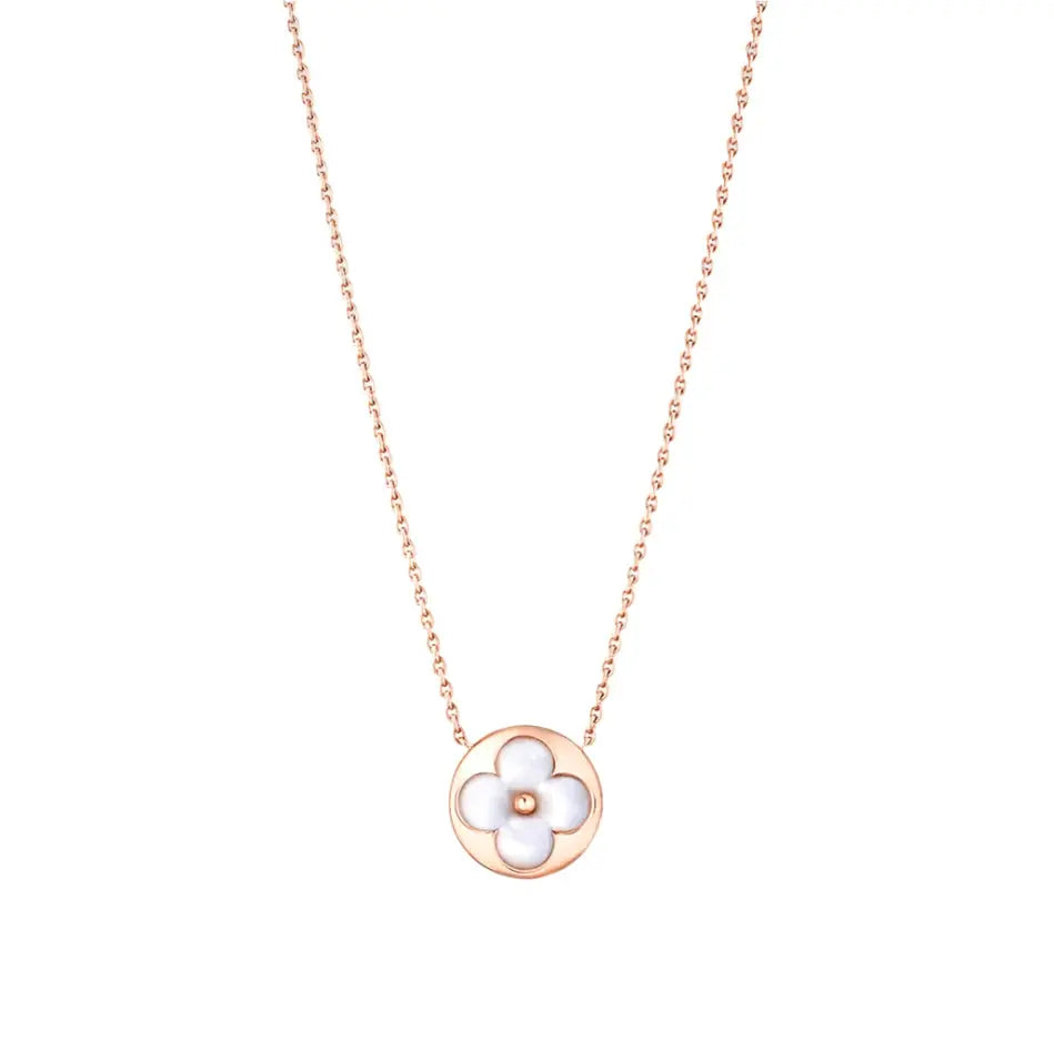 Color Muse Sun Necklace - White-Necklaces-Blizzm