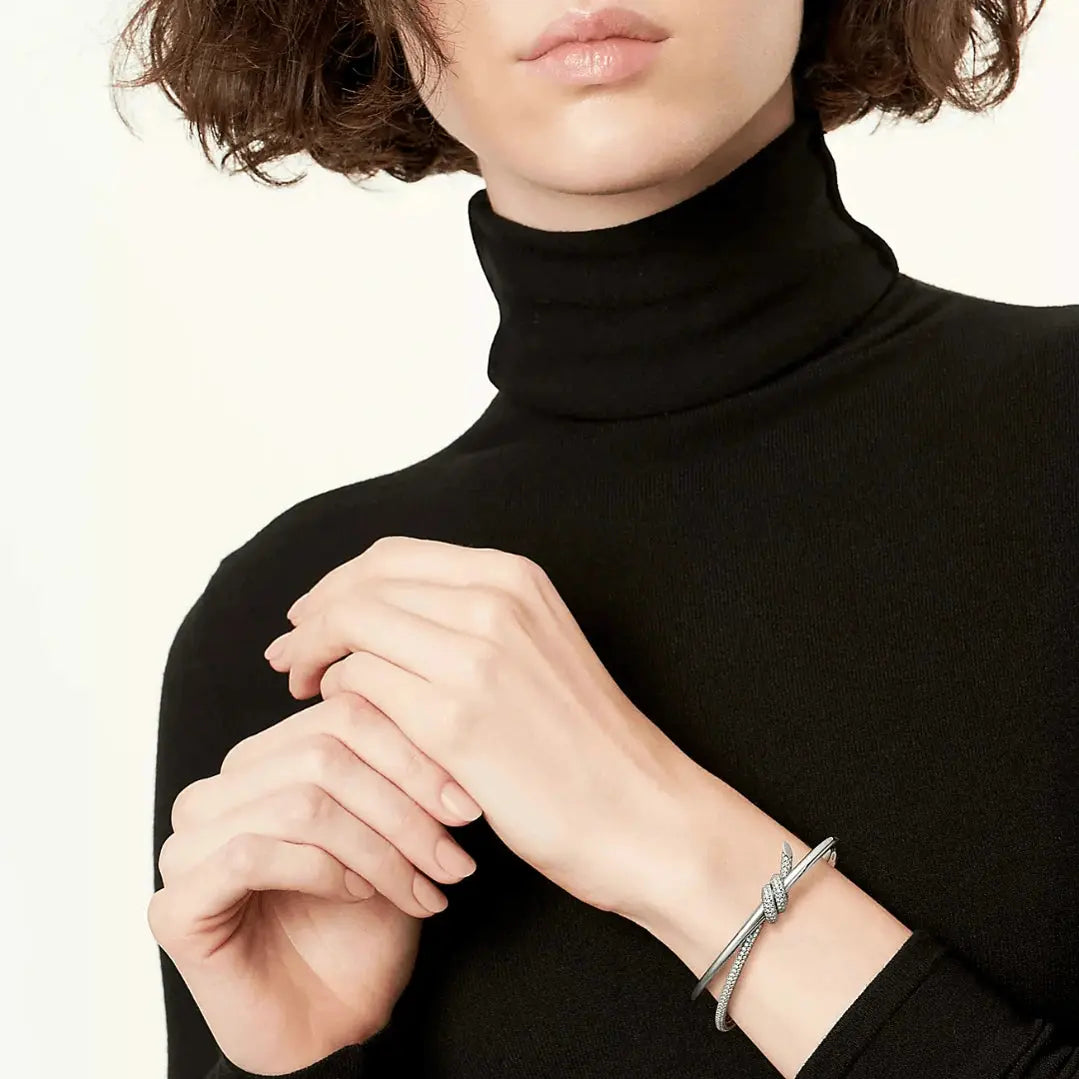 Crystal Knot Bracelet-Bracelets-Blizzm