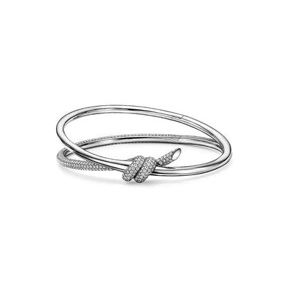 Crystal Knot Bracelet-Bracelets-Blizzm