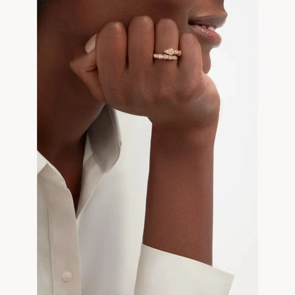 Elegant Sinuous Wrap Ring-Rings-Blizzm