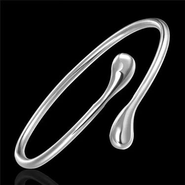 Elongated Teardrop Bangle-Bracelets-Blizzm