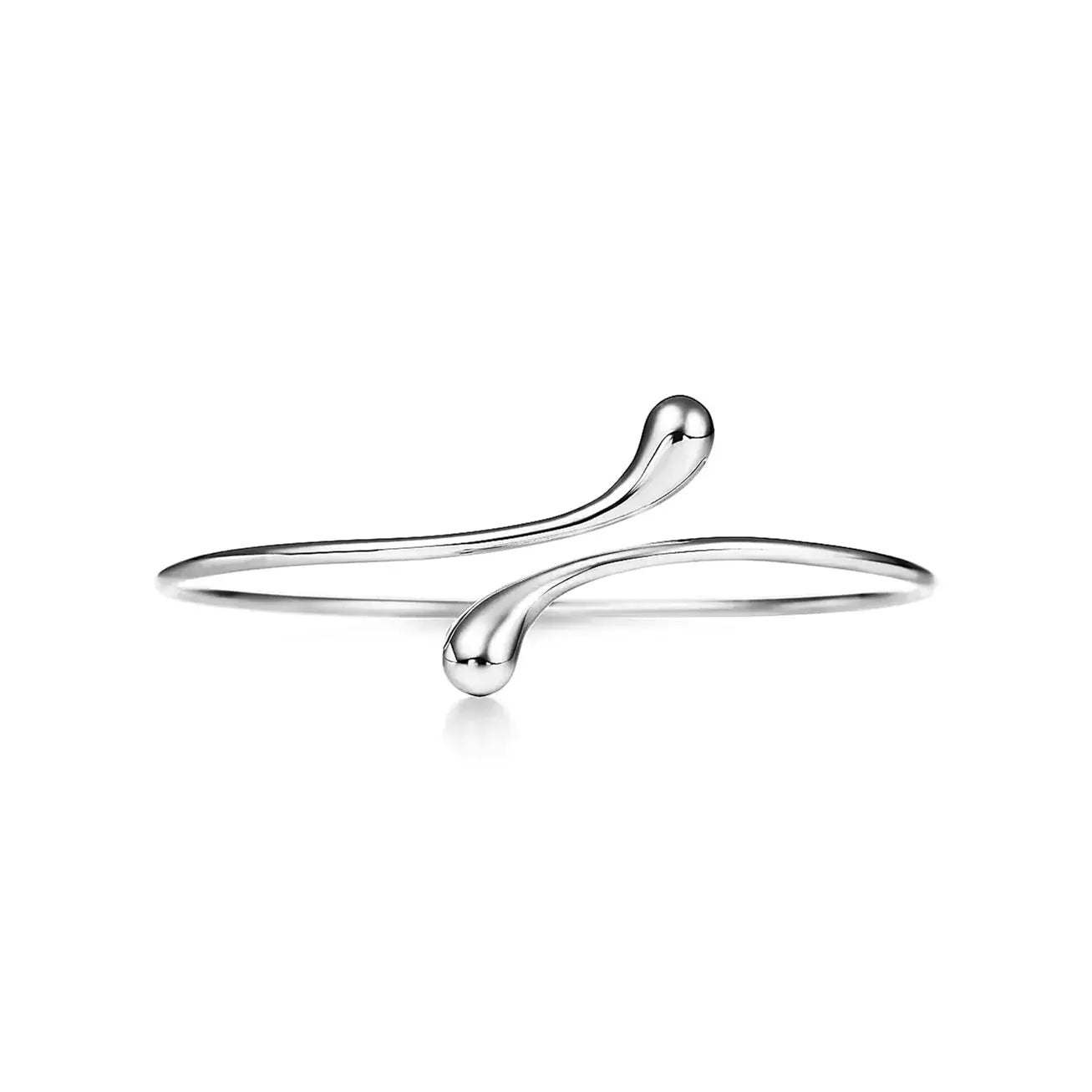 Elongated Teardrop Bangle-Bracelets-Blizzm