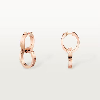 Embrace Dual Hoop Earrings-Earrings-Blizzm
